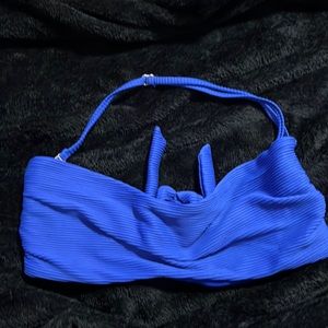 medium blue bikini top